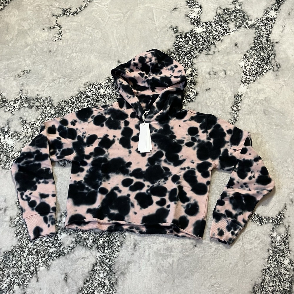 525 America Sweatshirt Womens Size Small Quartz Multi Off‎ the Shoulder Hooded